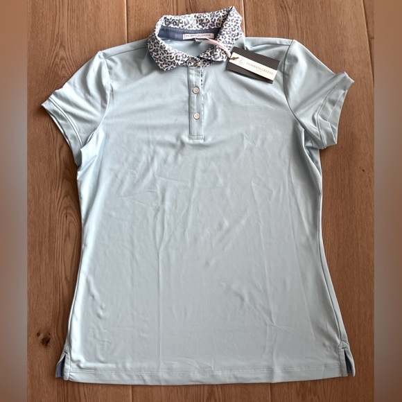 NWT Fairway & Greene light Blue Polo Shirt size S UPF 50+ - Picture 1 of 6